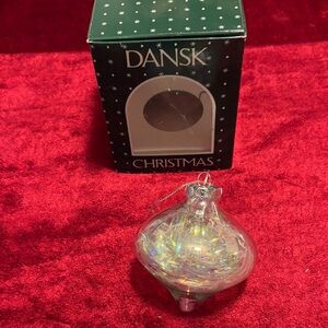 Dansk Iridescent Glass Ornament